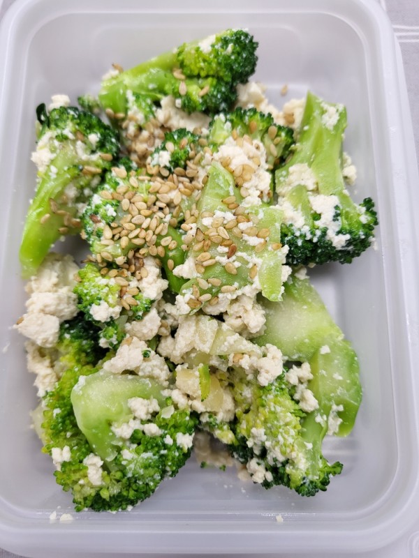 브로콜리두부범벅